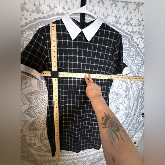 Fashion Nova Black and White Checkered Mini Dress - Picture 3 of 4